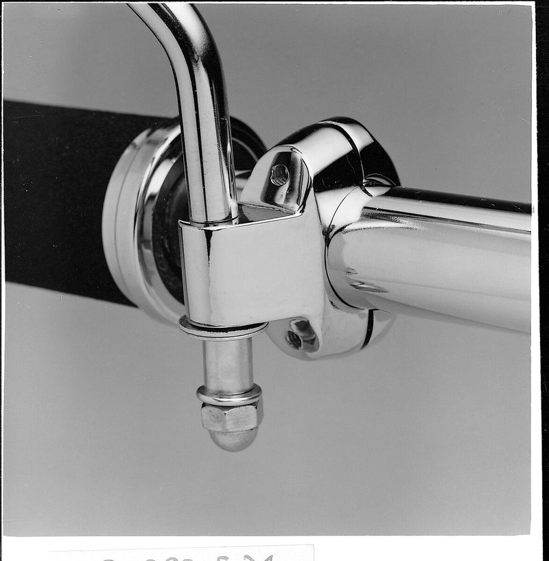 Drag Specialties Miller's Mirror Clamp Chrome Silver Two-Piece Left Right Each