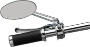 Drag Specialties Stealth II Mirror Chrome Silver Left Right Side View Steel Each
