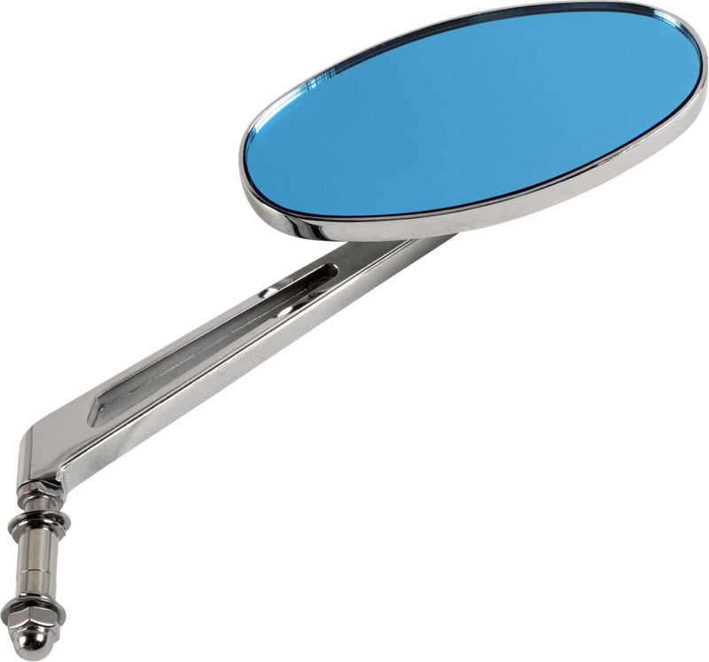 Drag Specialties Stealth II Mirror Chrome Silver Left Right Side View Steel - 302167-BC3N-BX2