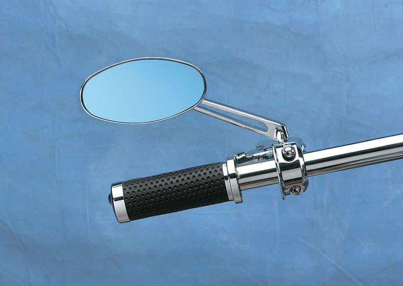 Drag Specialties Stealth II Mirror Chrome Silver Left Right Side View Steel Each