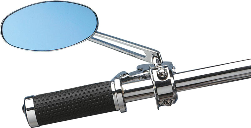 Drag Specialties Stealth II Mirror Chrome Silver Left Right Side View Steel Each
