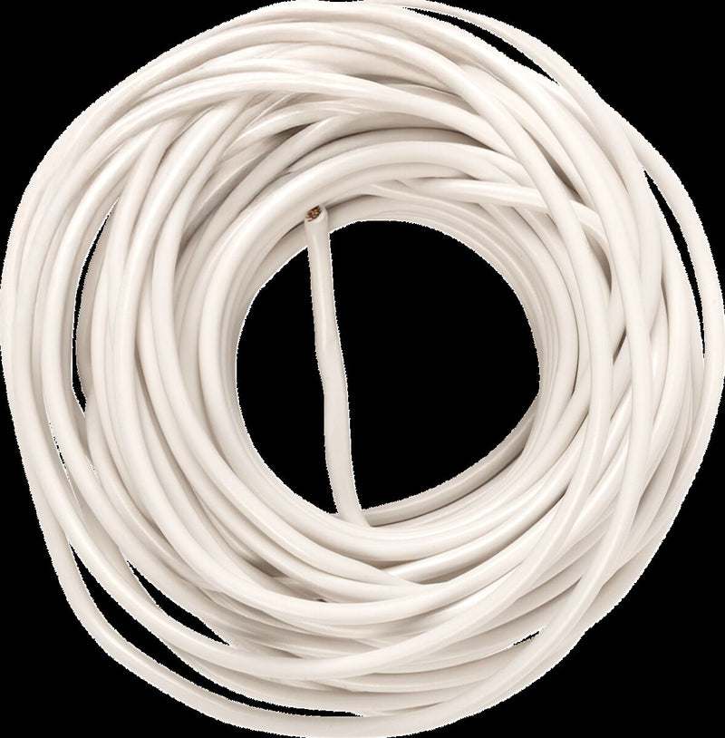 Drag Specialties 16-Gauge Primary Wire White Copper - DRAG-CW16W