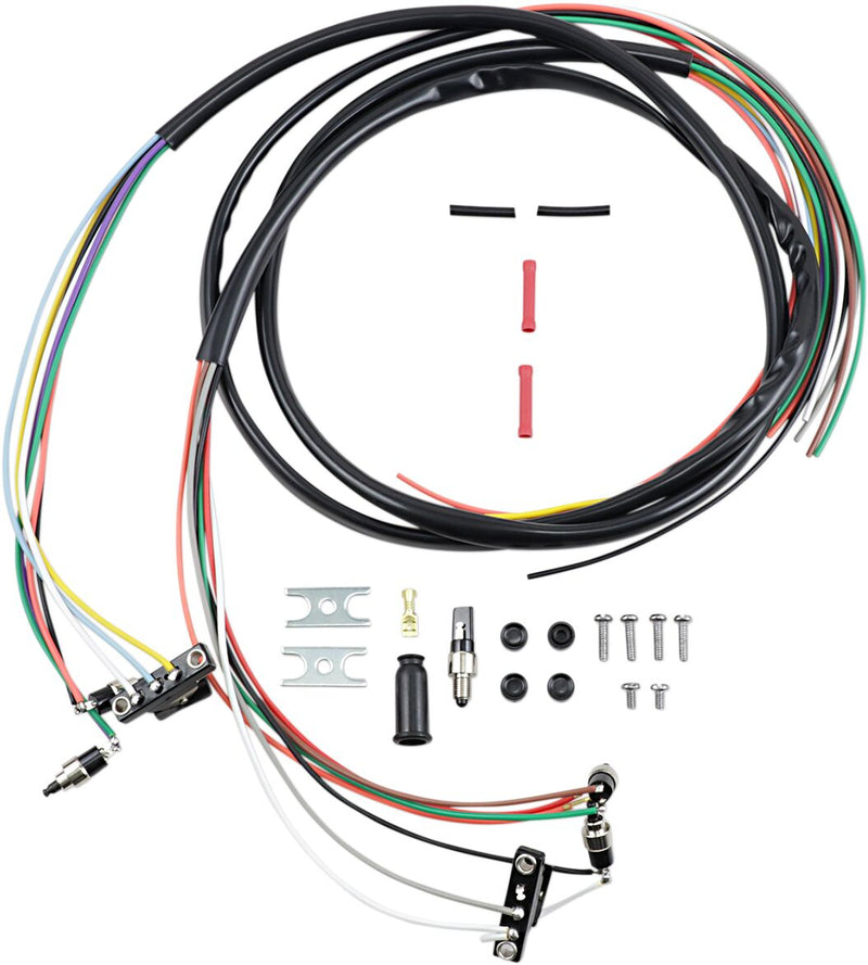 Drag Specialties Handlebar Wiring Harness with Switches And Hardware Black - 74660