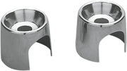 Drag Specialties Chromed Shock Top Stud Covers for 1982-1990 Harley-Davidson Sportster and 1982-1994 Harley-Davidson FXR Motorcycles