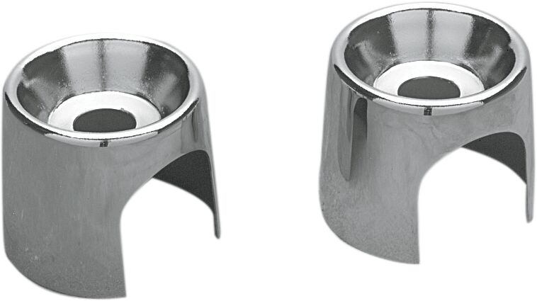 Drag Specialties Chromed Shock Top Stud Covers for 1982-1990 Harley-Davidson Sportster and 1982-1994 Harley-Davidson FXR Motorcycles