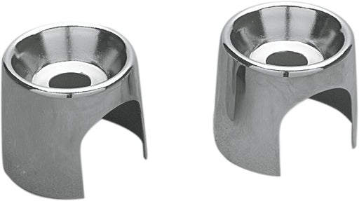 Drag Specialties Chromed Shock Top Stud Covers for 1982-1990 Harley-Davidson Sportster and 1982-1994 Harley-Davidson FXR Motorcycles