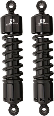 Progressive Suspension 412 Series Shocks 412 Series without Covers Shock Absorber Black Rear Coilover Monotube Steel Pair - 412-4045B