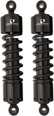 Progressive Suspension 412 Series Shocks 412 Series without Covers Shock Absorber Black Rear Coilover Monotube Steel Pair