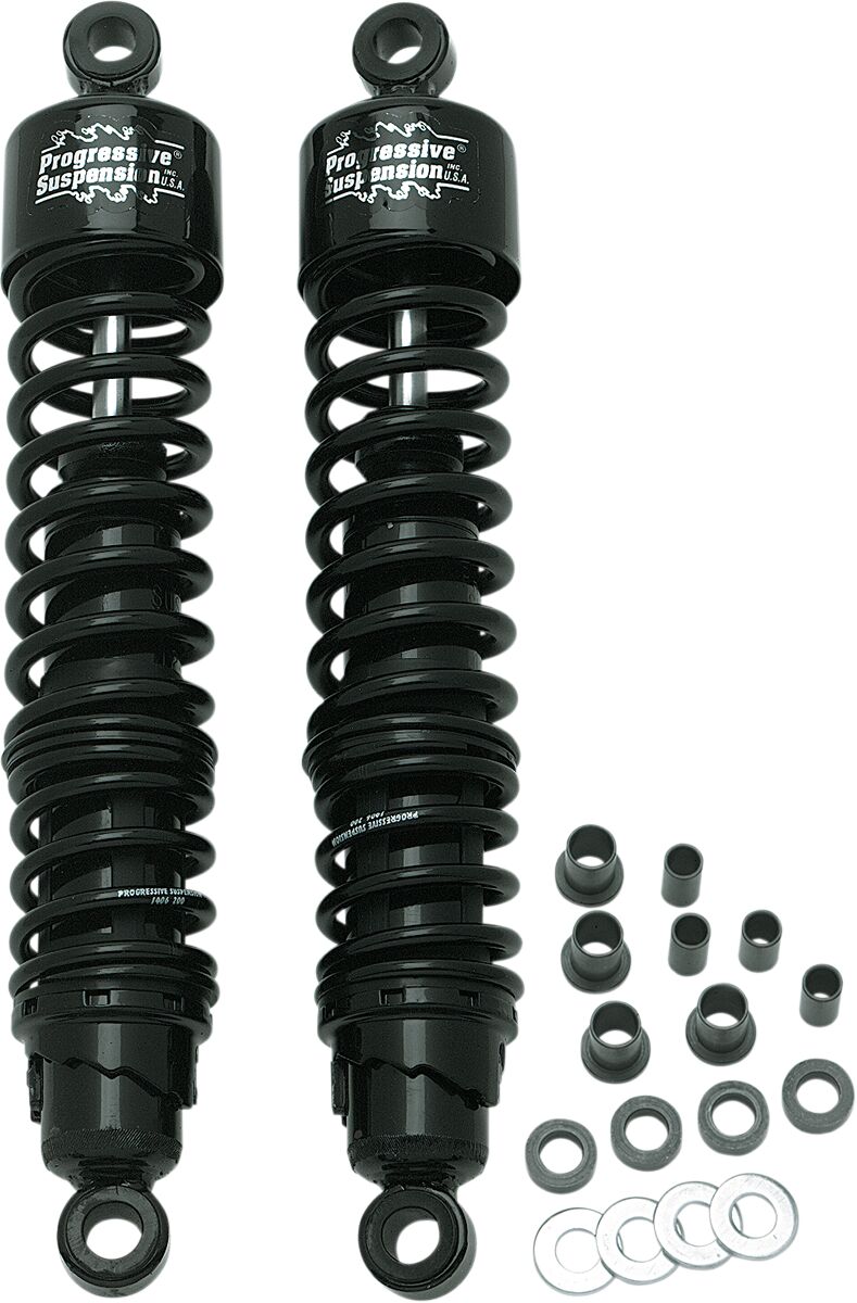 Progressive Suspension 413 Series Shocks Shock Absorber Black Rear Coilover Monotube Pair