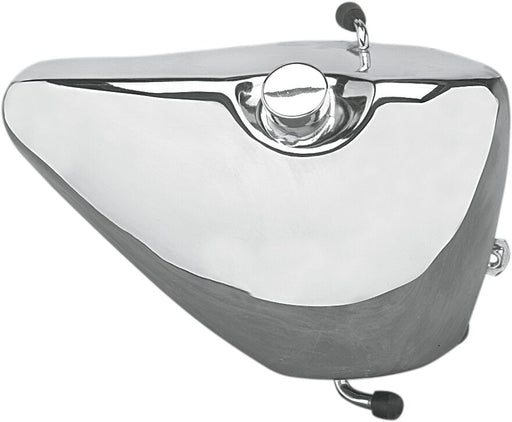 Drag Specialties Oil Tank Chrome Silver Steel