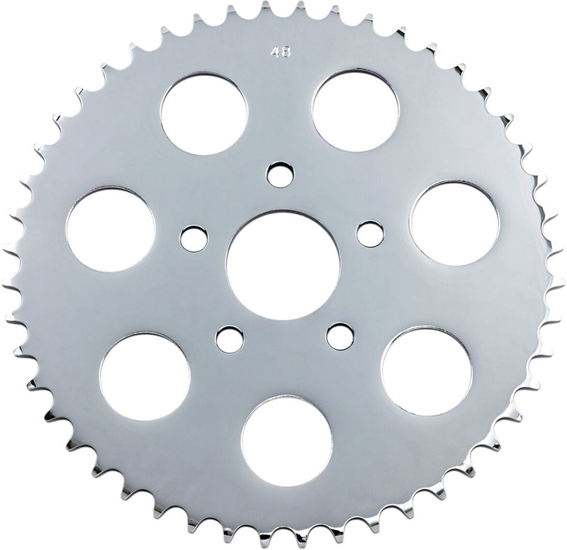 Drag Specialties Rear Wheel Sprocket Chrome Flat Drive Carbon Steel