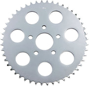 Drag Specialties Rear Wheel Sprocket Chrome Flat Drive Carbon Steel - 19366P