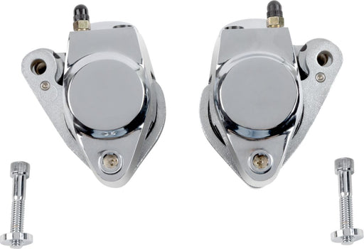 Drag Specialties Front and Rear Brake Caliper Kits Chrome