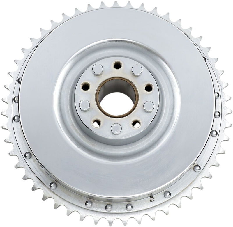 Drag Specialties Brake Drum/Sprocket Set Shovelhead Chrome Rear Mechanical