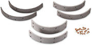 Drag Specialties Brake Linings and Rivets Kit Silver Front