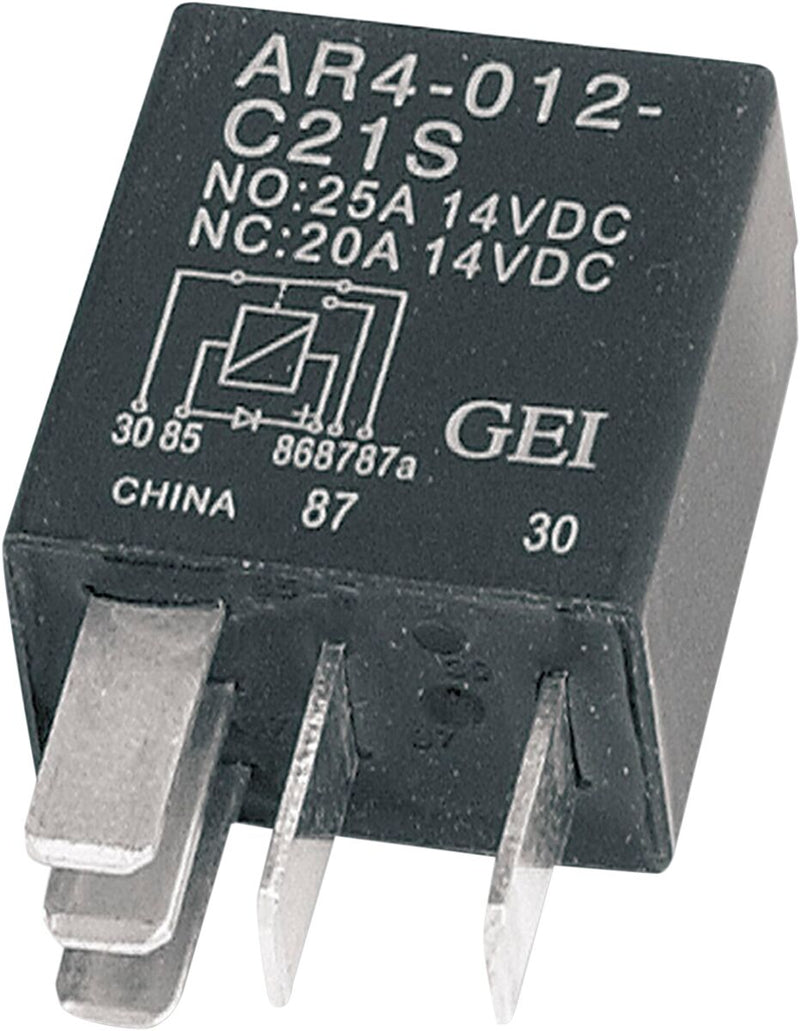 Drag Specialties Micro Relay with Diode Black - MC-DRAG043