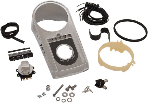 Drag Specialties Electronic Speedometer Dash Kit Housing Chrome