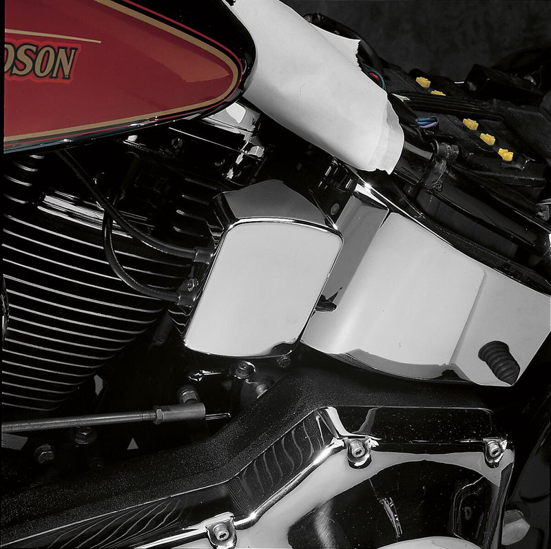 Drag Specialties Smooth Coil Cover Chrome Each