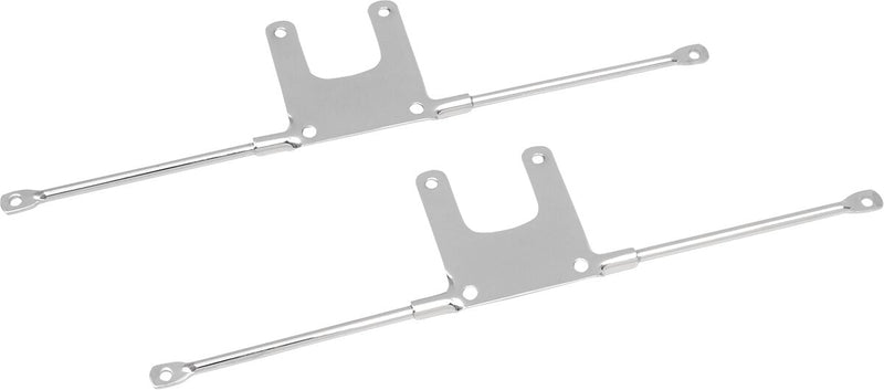 Drag Specialties Front Fender Brackets Chrome Support Pair - 091020-PB-LB2