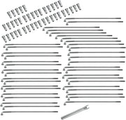 Drag Specialties Spoke Set for Spun Steel and Excel Aluminium Rim Chrome Front Rear 40 Pack
