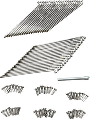 Drag Specialties Chrome and Stainless Steel Spoke Set Wide Glide Drop Center Front - 16-0503-BC629