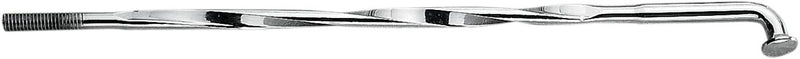 Drag Specialties Twisted and Diamond-Cut Chrome Spoke Set Silver Front Drop Center Steel 40 Pack