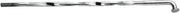 Drag Specialties Twisted and Diamond-Cut Chrome Spoke Set Silver Front Drop Center Steel 40 Pack - 76020W