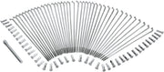 Drag Specialties Chrome and Stainless Steel Spoke Set Wide Glide Drop Center Front Rear - 16-0501SS-BC629
