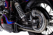 Drag Specialties Chrome and Stainless Steel Spoke Set Wide Glide Drop Center Front Rear
