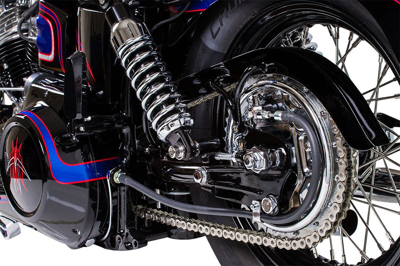 Drag Specialties Chrome and Stainless Steel Spoke Set Wide Glide Drop Center Front Rear