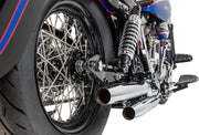 Drag Specialties Chrome and Stainless Steel Spoke Set Wide Glide Drop Center Front Rear