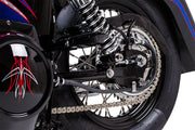 Drag Specialties Chrome and Stainless Steel Spoke Set Wide Glide Drop Center Front Rear - 16-0501SS-BC629