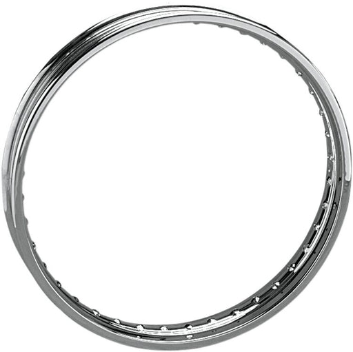 Drag Specialties Chrome 40 Spoke Custom Rim Silver Spun 40 Hole Steel