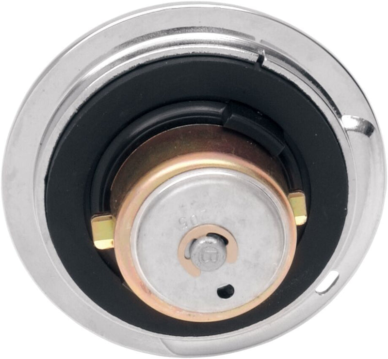Drag Specialties Flush-Mount Locking Gas Cap Fuel Cap Chrome Silver Vented Flush Mount Each