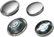 Drag Specialties Original-Style Gas Cap Fuel Cap Chrome Silver Shovelhead Non-Vented Aluminium - 03-0027-BC222
