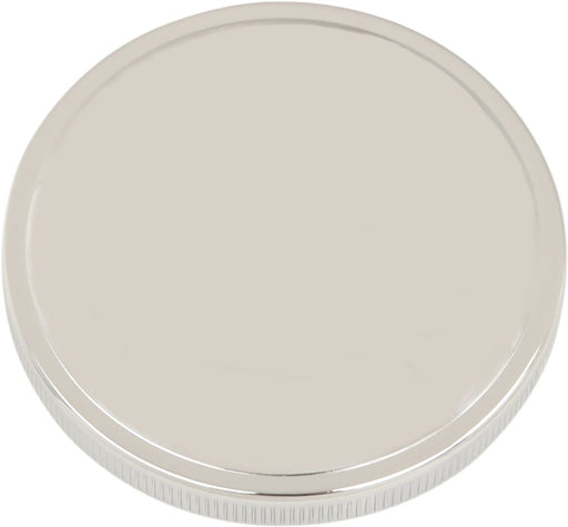 Drag Specialties Screw-In Gas Cap Fuel Cap Chrome Silver Vented Stainless Steel