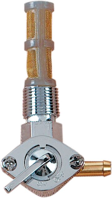 Drag Specialties 3/8" NPT Fuel Petcock Fuel Valve Chrome Gold Silver Late Die-Cast