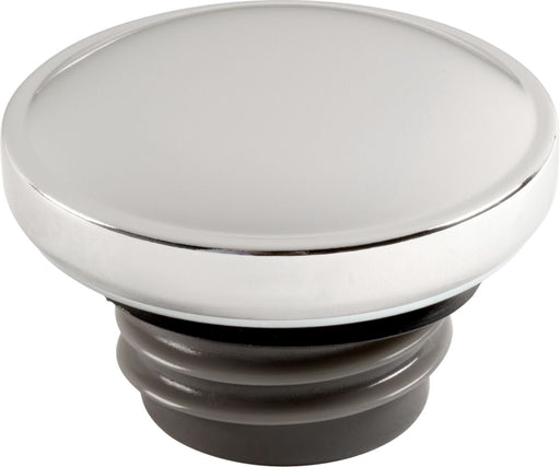 Drag Specialties Screw-In Gas Cap Fuel Cap Chrome Silver Vented Stainless Steel