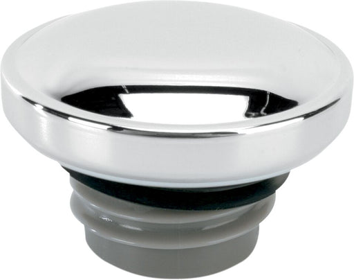 Drag Specialties Screw-In Gas Cap Fuel Cap Chrome Silver Non-Vented Stainless Steel