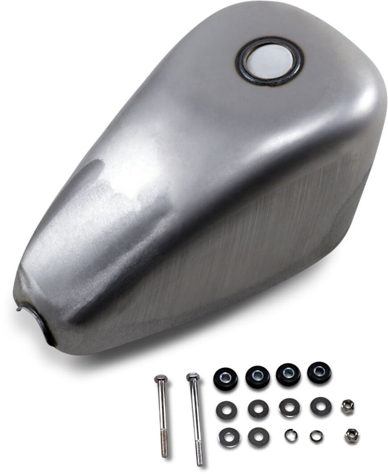 Drag Specialties 2.25 Gallon Rubber Mount Gas Tank for 1982-1994 Harley-Davidson Sportster Motorcycles - 011484-BX34