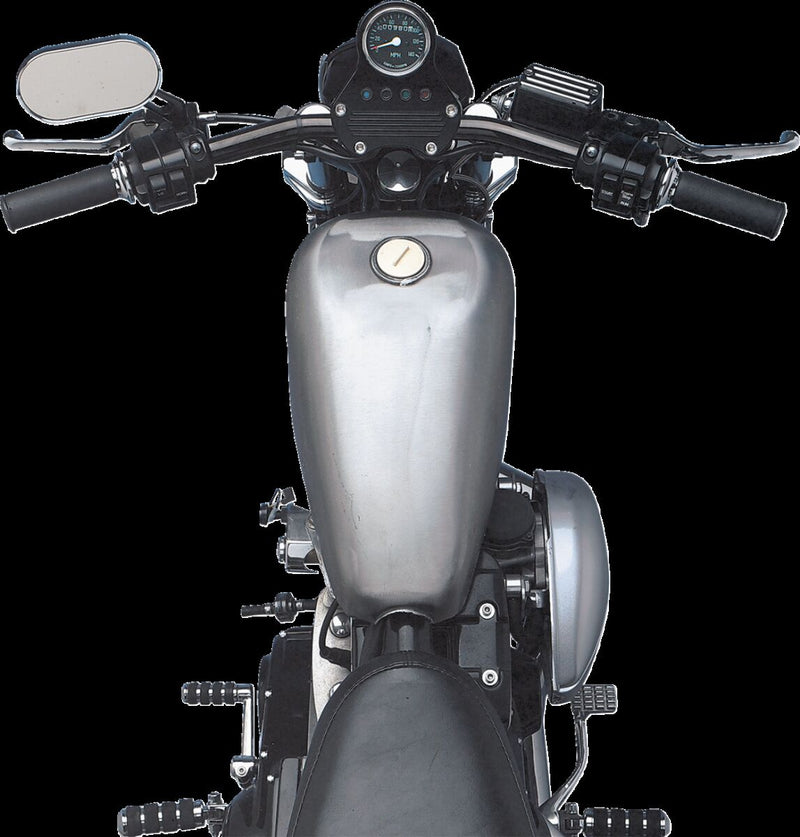 Drag Specialties 2.25 Gallon Rubber Mount Gas Tank for 1982-1994 Harley-Davidson Sportster Motorcycles