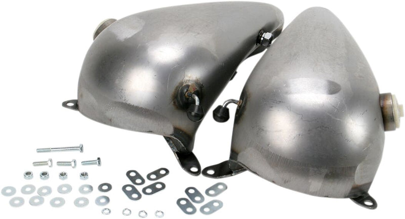 Drag Specialties Fat Bob-Style Gas Tank Fuel Tank Raw Silver Fatbob Steel
