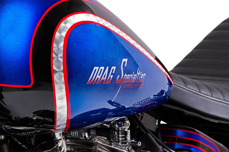 Drag Specialties Fat Bob-Style Gas Tank Fuel Tank Raw Silver Fatbob Steel Each