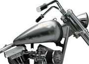 Drag Specialties Fat Bob-Style Gas Tanks Fuel Tank Raw Silver Flatside Fatbob Steel Pair