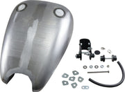 Drag Specialties Extended Smooth-Top QuickBob™ Rubber-Mount Gas Tank Raw Silver Smooth Top QuickBob® Steel