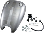 Drag Specialties Extended Smooth-Top QuickBob™ Rubber-Mount Gas Tank Raw Silver Smooth Top QuickBob® Steel Each