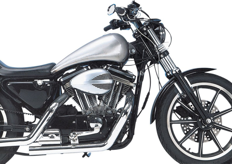 Drag Specialties Extended Smooth-Top QuickBob™ Rubber-Mount Gas Tank Raw Silver Smooth Top QuickBob® Steel Each