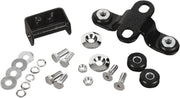 Drag Specialties Custom One-Piece Gas Tank Mounting Kit Black Chrome Silver Fuel Tank Aluminium Rubber