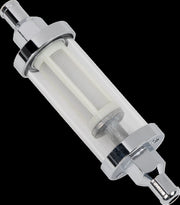 Drag Specialties Clear Fuel Filter Chrome Inline - 03-0050A-BC145