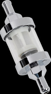 Drag Specialties Clear Fuel Filter Chrome Inline - 03-0051-BC145